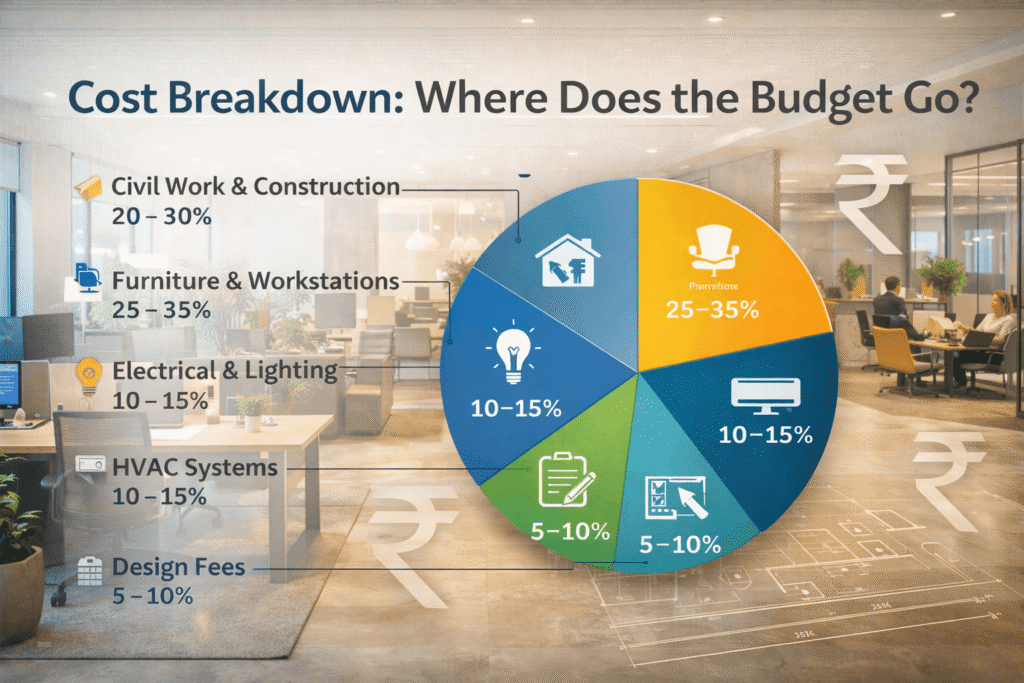 Cost breakdown and office planning